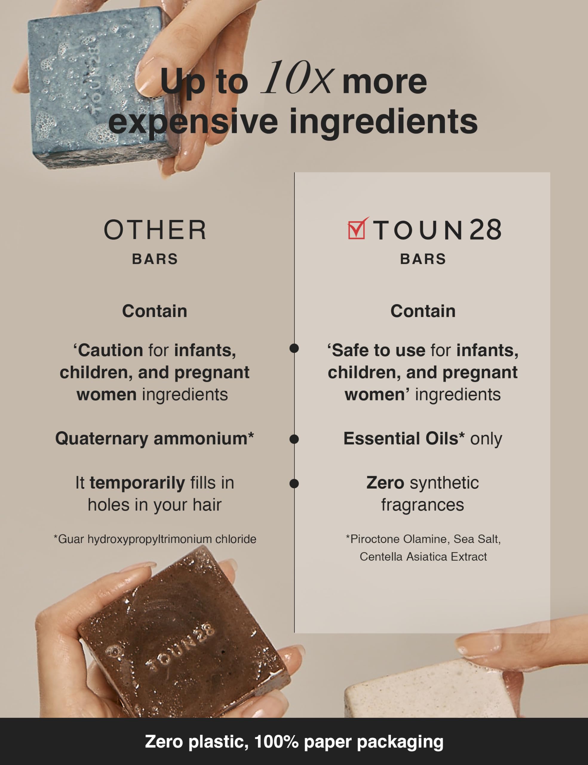 TOUN28 everyday haircare routine bar simplifies cleansing