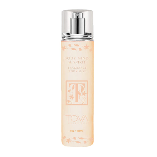 Tova Body Mind & Spirit bottle front for a refreshing daily scent