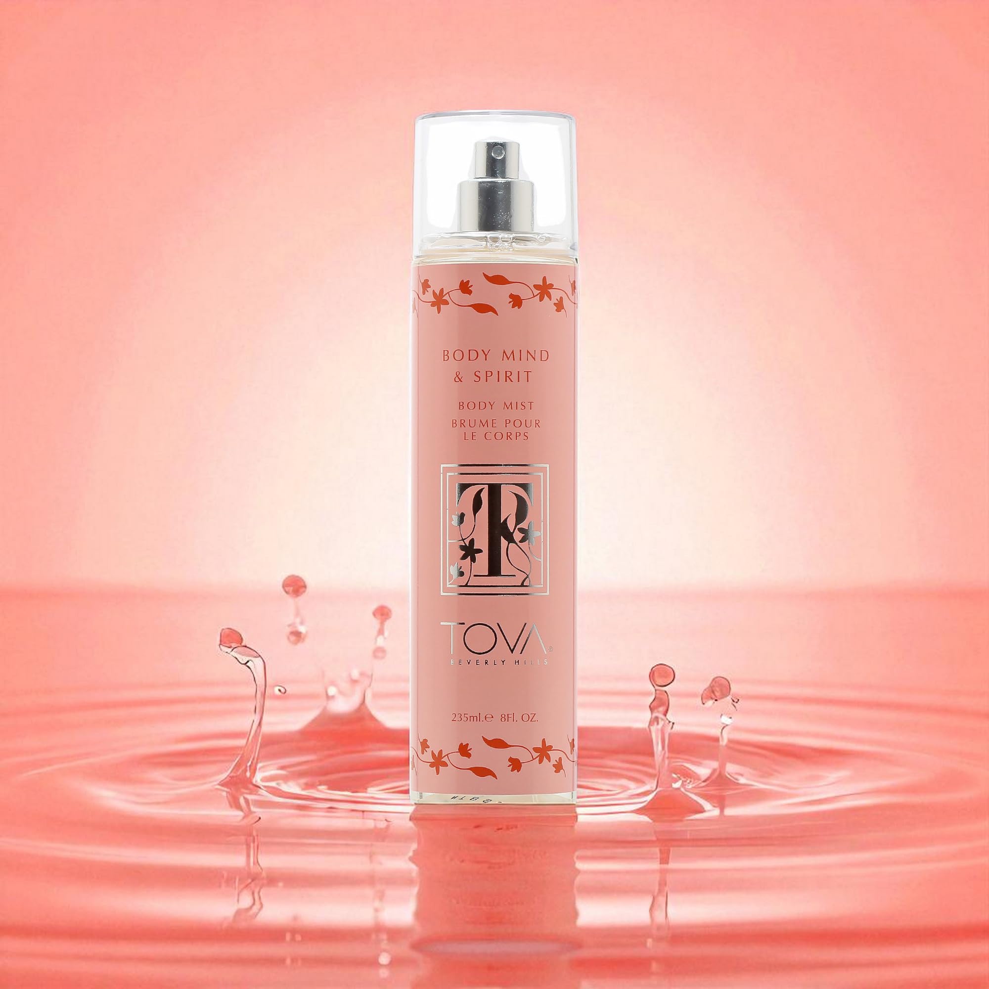 Tova Body Mind & Spirit close-up notes of Osmanthus and Apricot for a vibrant mood