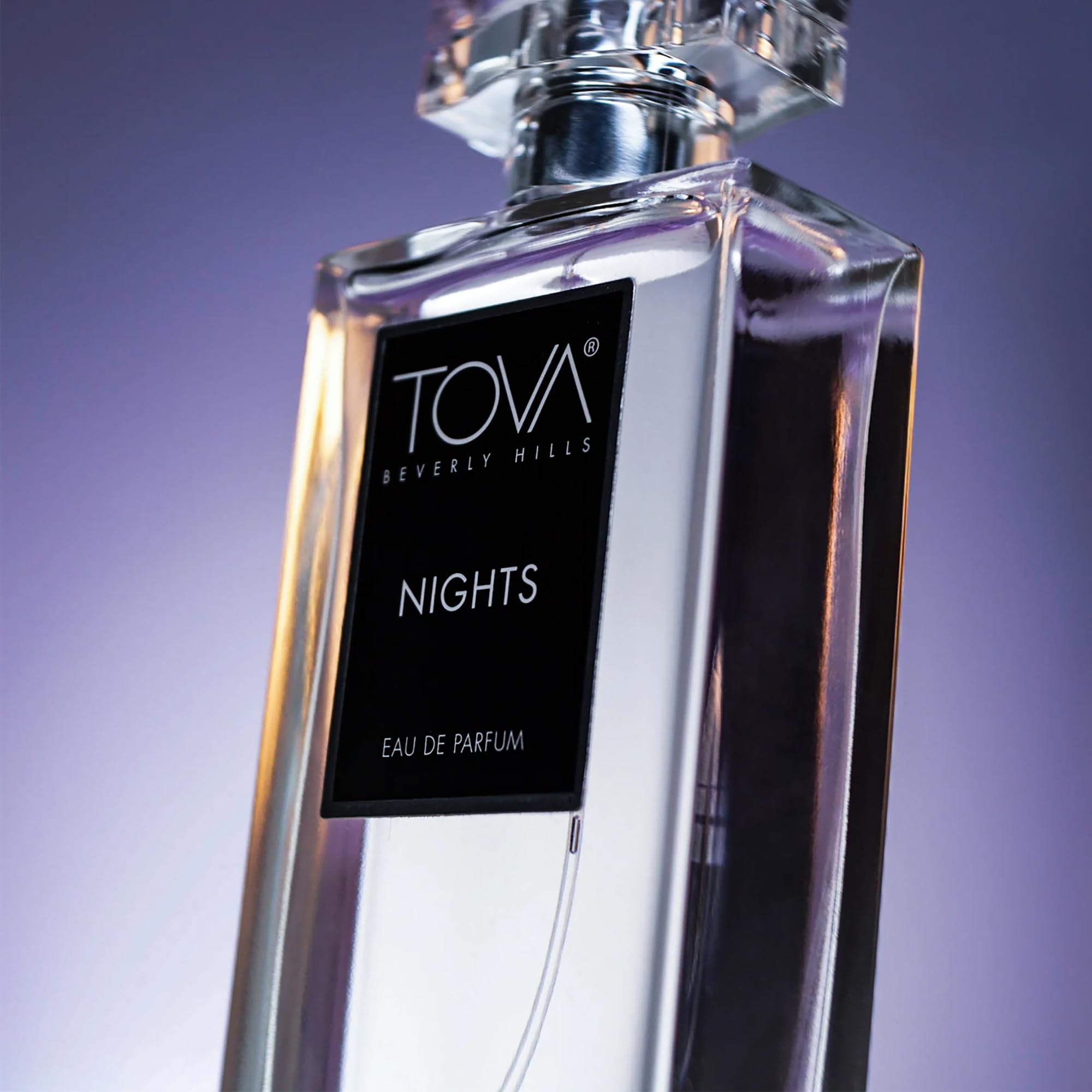 Tova Nights EDP bottle close-up with pear note, ideal for evening transitions.