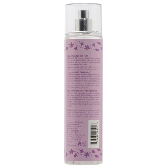 TOVA Nights spray action, easy application for a long-lasting night out scent.