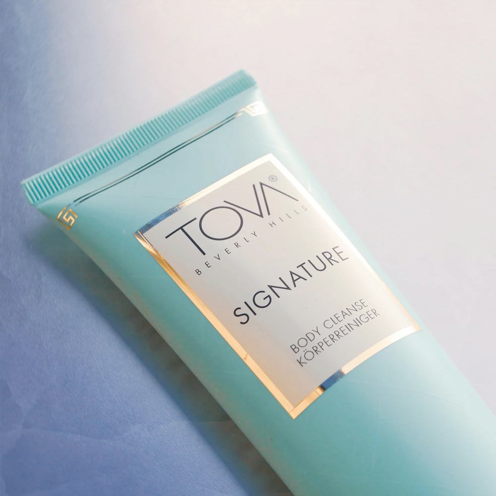 Close-up of rich lather from Tova Signature Body Cleanse for a luxurious wash