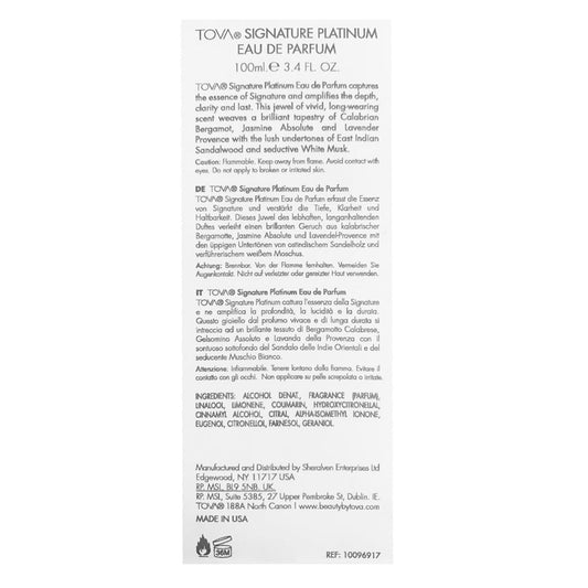 Tova Signature Platinum spray top providing precise, mess-free application for daily wear.