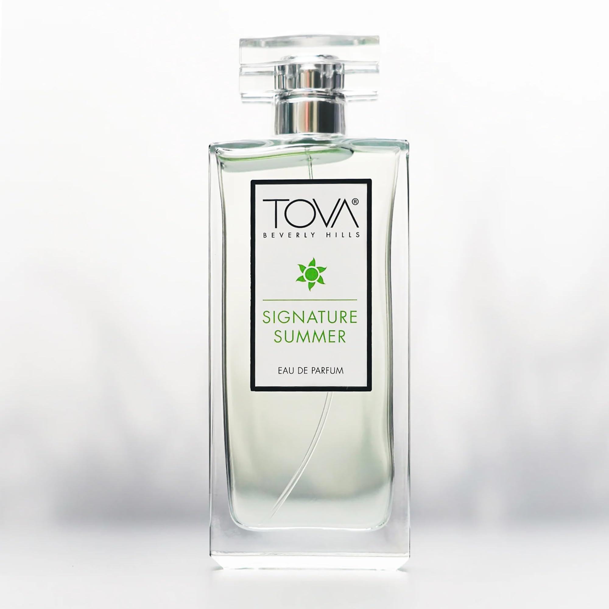 Tova Signature Summer packaging with logo for a luxury fragrance experience