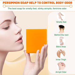 tovaginsh persimmon soap bubble-net lather: rich cleansing without drying skin.