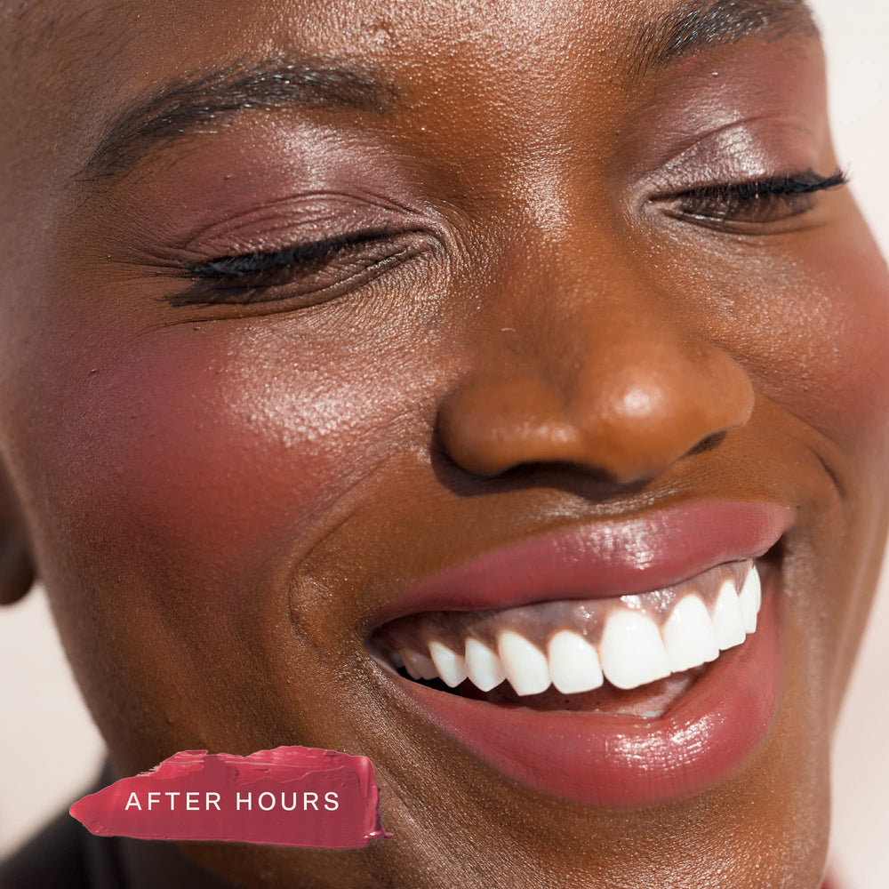 Tower 28 BeachPlease After Hours shade swatch on lips