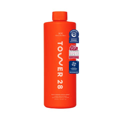 Tower 28 Jumbo SOS Recovery Face Cream bottle front promotes deep hydration and barrier support.