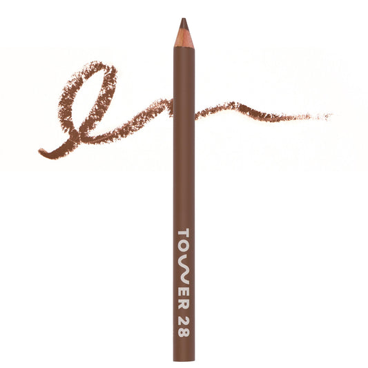 Tower 28 OneLiner lip liner precision tip delivers crisp, defined lips with a smooth glide