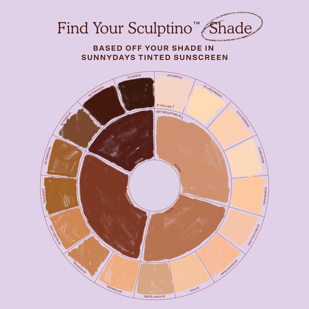 Tower 28 Sculptino Cream Contour Hammer swatch on arm for color reference.