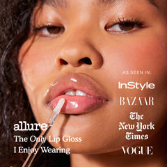 Lips with Tower 28 ShineOn Lip Jelly delivering light high shine