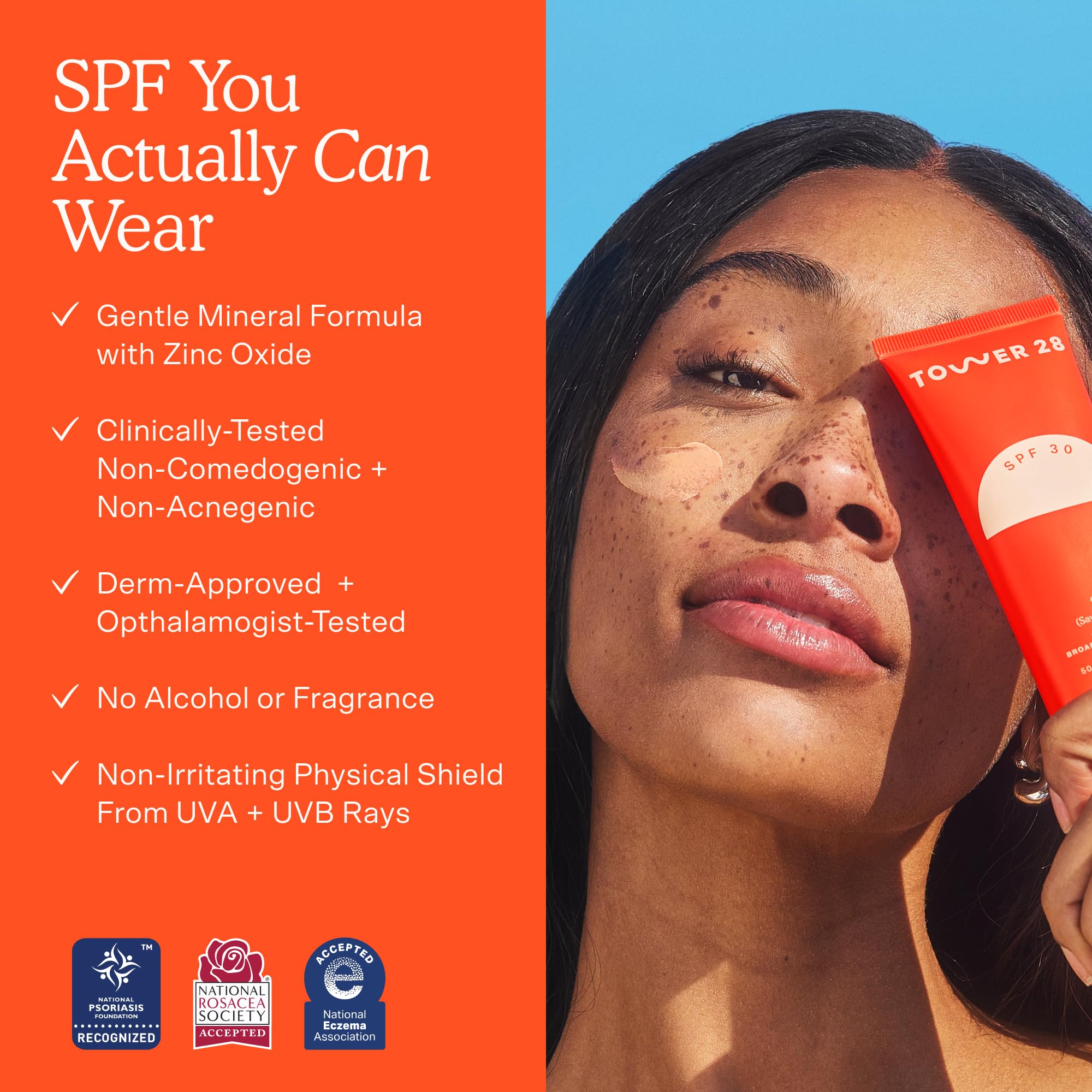 Tower 28 SOS FaceGuard sweat-proof application for active days.
