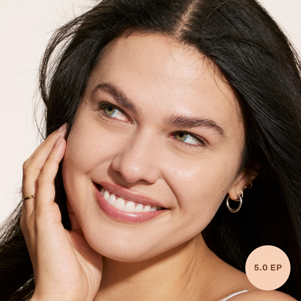 Tower 28 Swipe Serum Concealer swatches demonstrate medium-to-full coverage on skin
