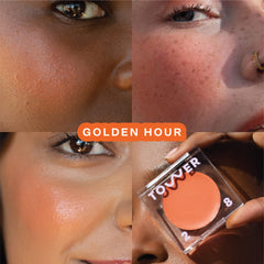 BeachPlease blush on cheeks for a dewy, buildable color and glow.