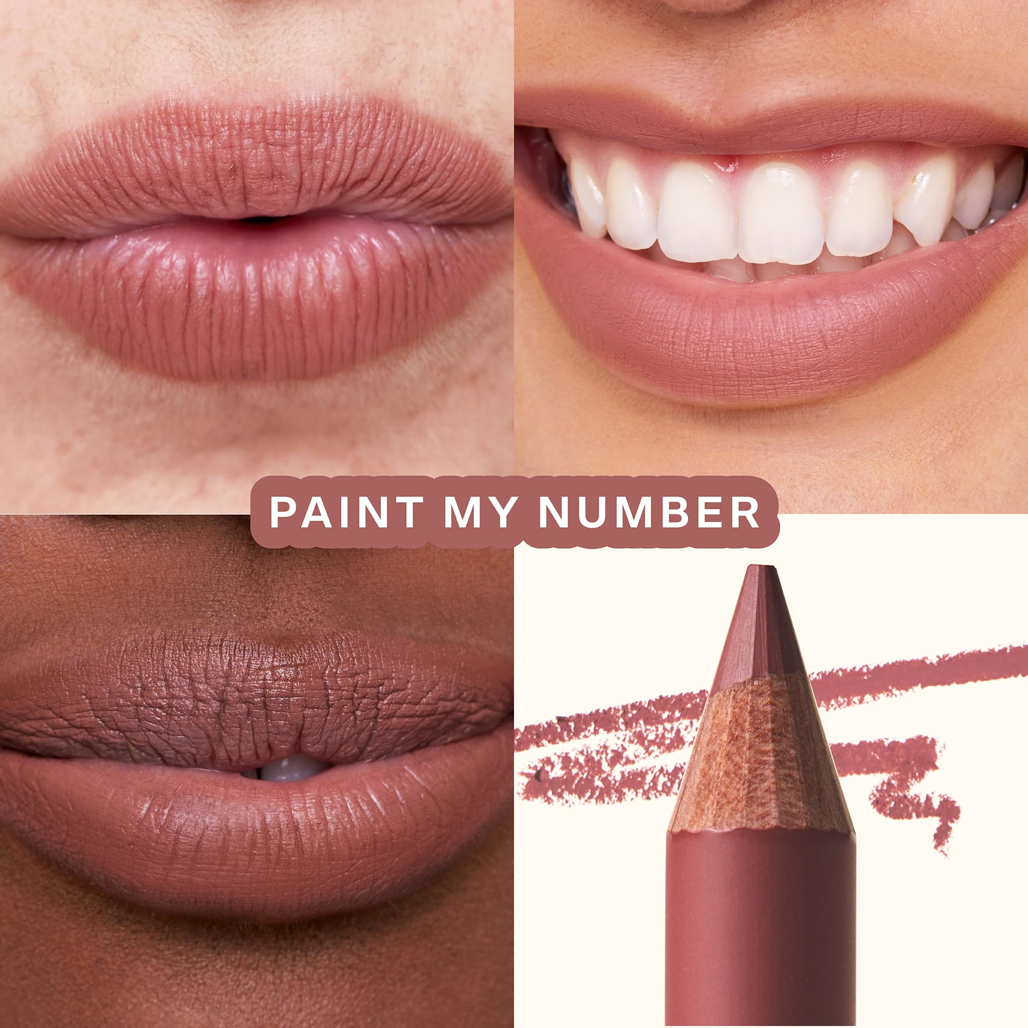 Tower 28 OneLiner creamy glide shows hydrating, comfortable lip definition.