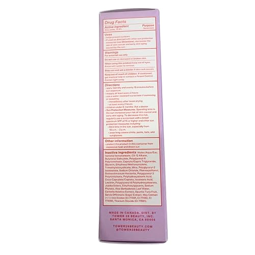 Tower 28 SunnyDays packaging highlights fragrance-free formula for sensitive skin