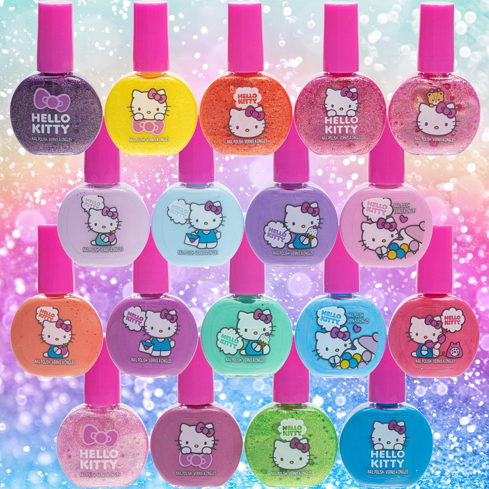 Townley Girl Hello Kitty peel-off removal feature lets nails refresh easily.