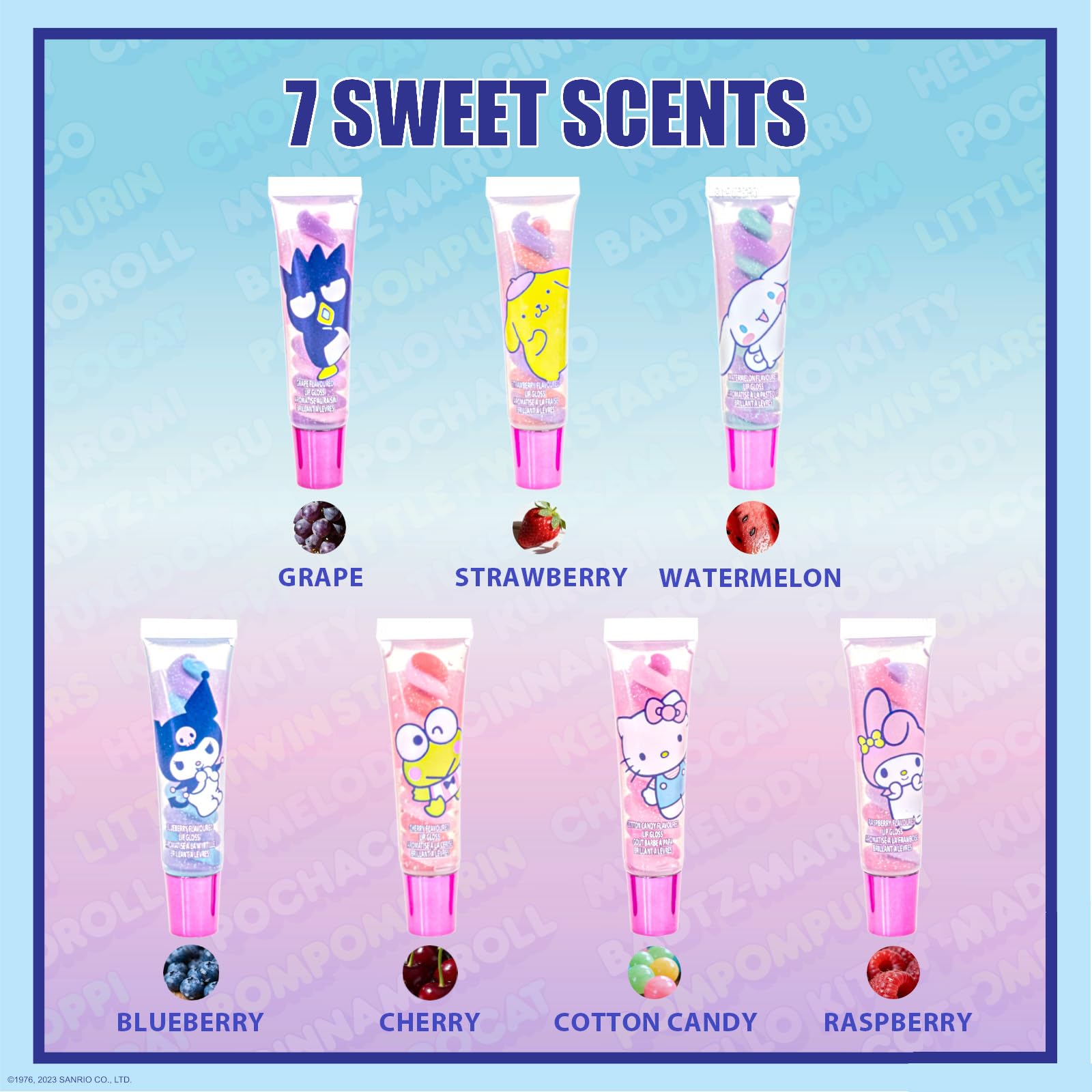 Townley Girl Hello Kitty gloss features plant-based formula for gentle moisturizing