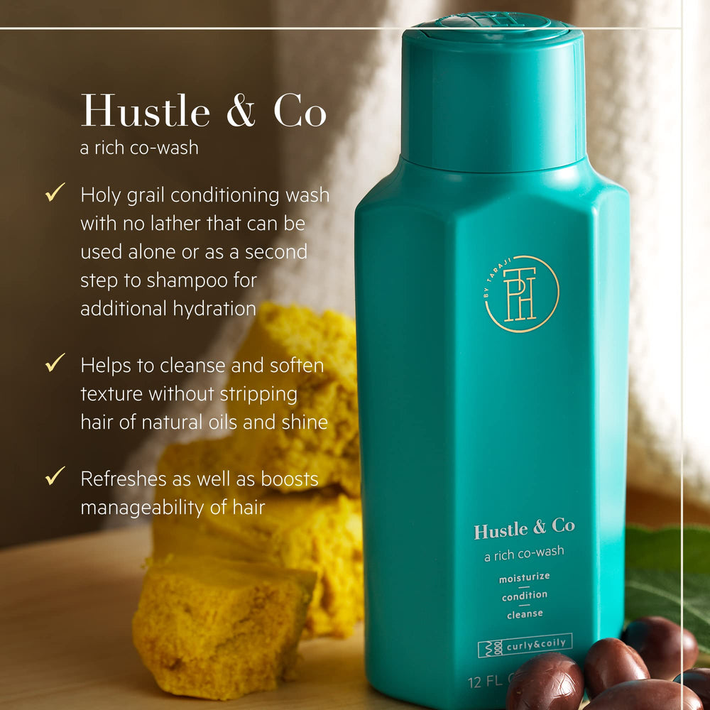 TPH by Taraji Hustle & Co Hydrating Co-Wash nourishes color-treated hair