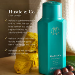 TPH by Taraji Hustle & Co Hydrating Co-Wash nourishes color-treated hair