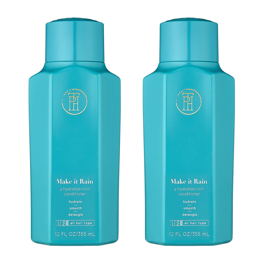 TPH by Taraji Make It Rain Hydrating Conditioner bottle shows moisturizing formula for soft hair