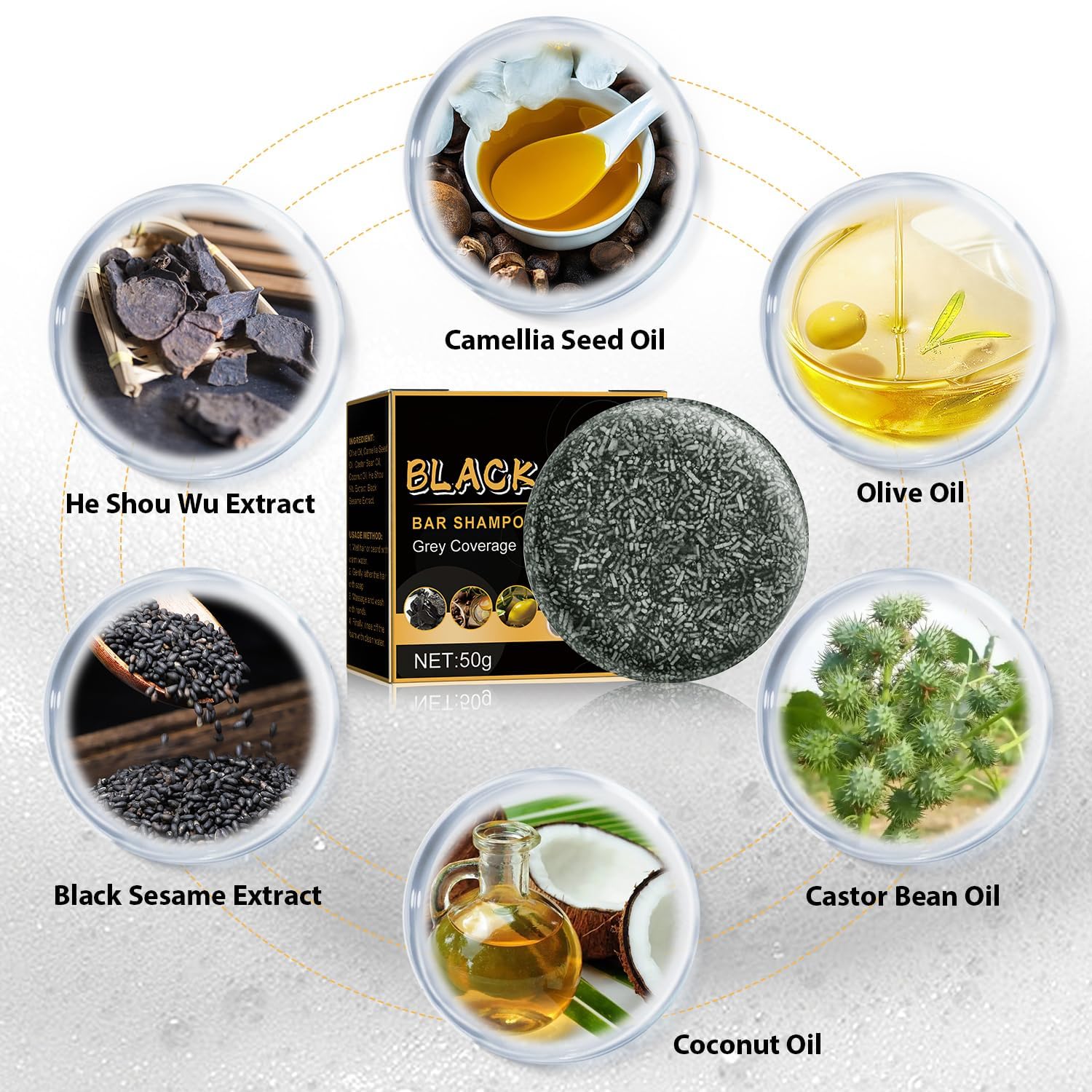 TPTAL Gray Hair Reverse Bar lather demonstrates cleansing without stripping natural oils.