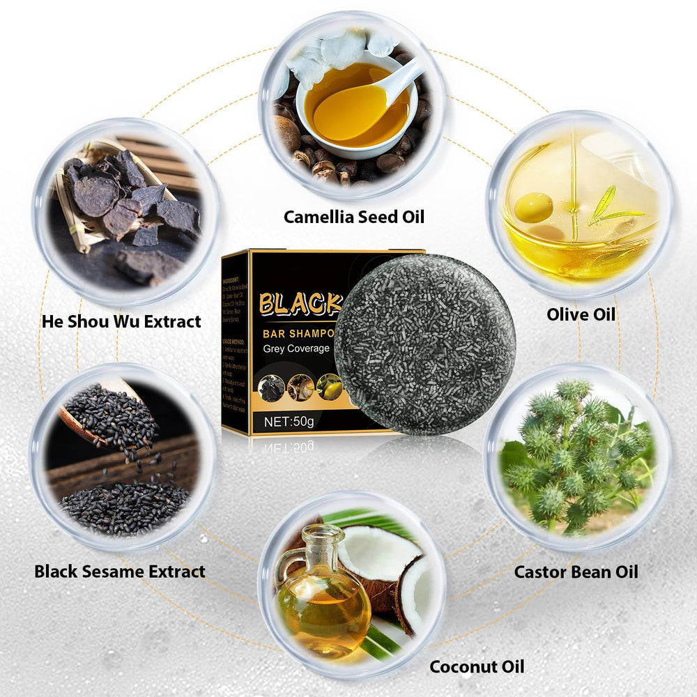 TPTAL Gray Hair Reverse Bar lather demonstrates cleansing without stripping natural oils.