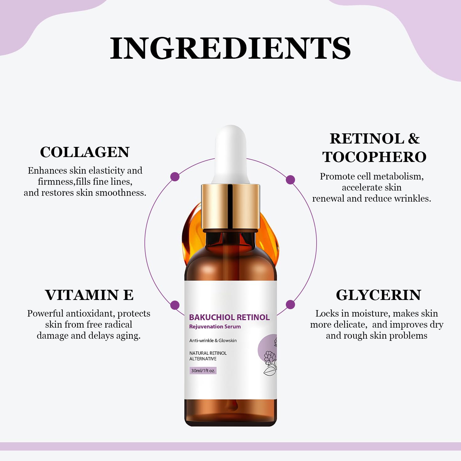 Traboto Venature Bakuchiol Serum on skin adds a subtle glow.
