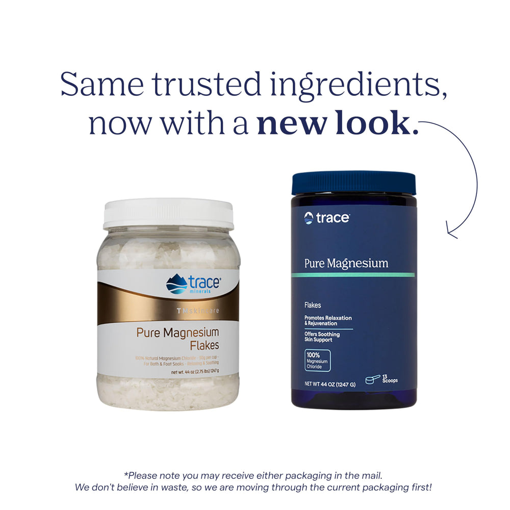 Trace Minerals Magnesium Flakes can replenish minerals during bath rituals.