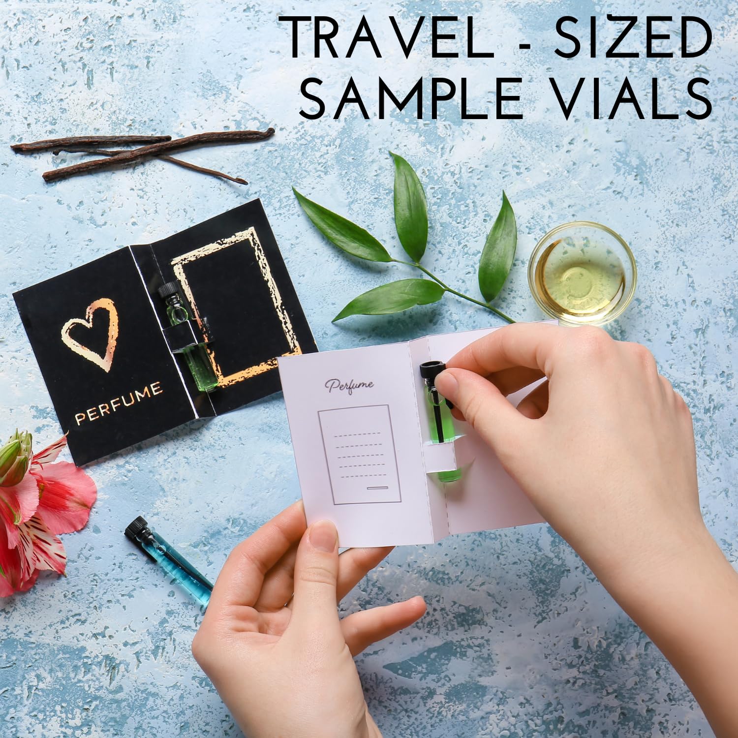 Tradeberry sampler collection display shows variety for exploring signature scents