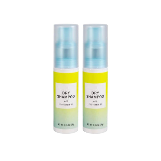 Trader Js Dry Shampoo bottle non-aerosol for quick oil absorption between washes.
