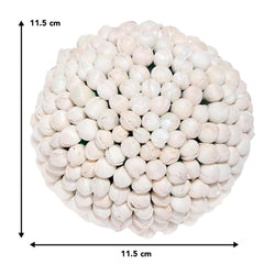 Traditional white gajra for bridal mehndi, enhances bun or braid with elegance.
