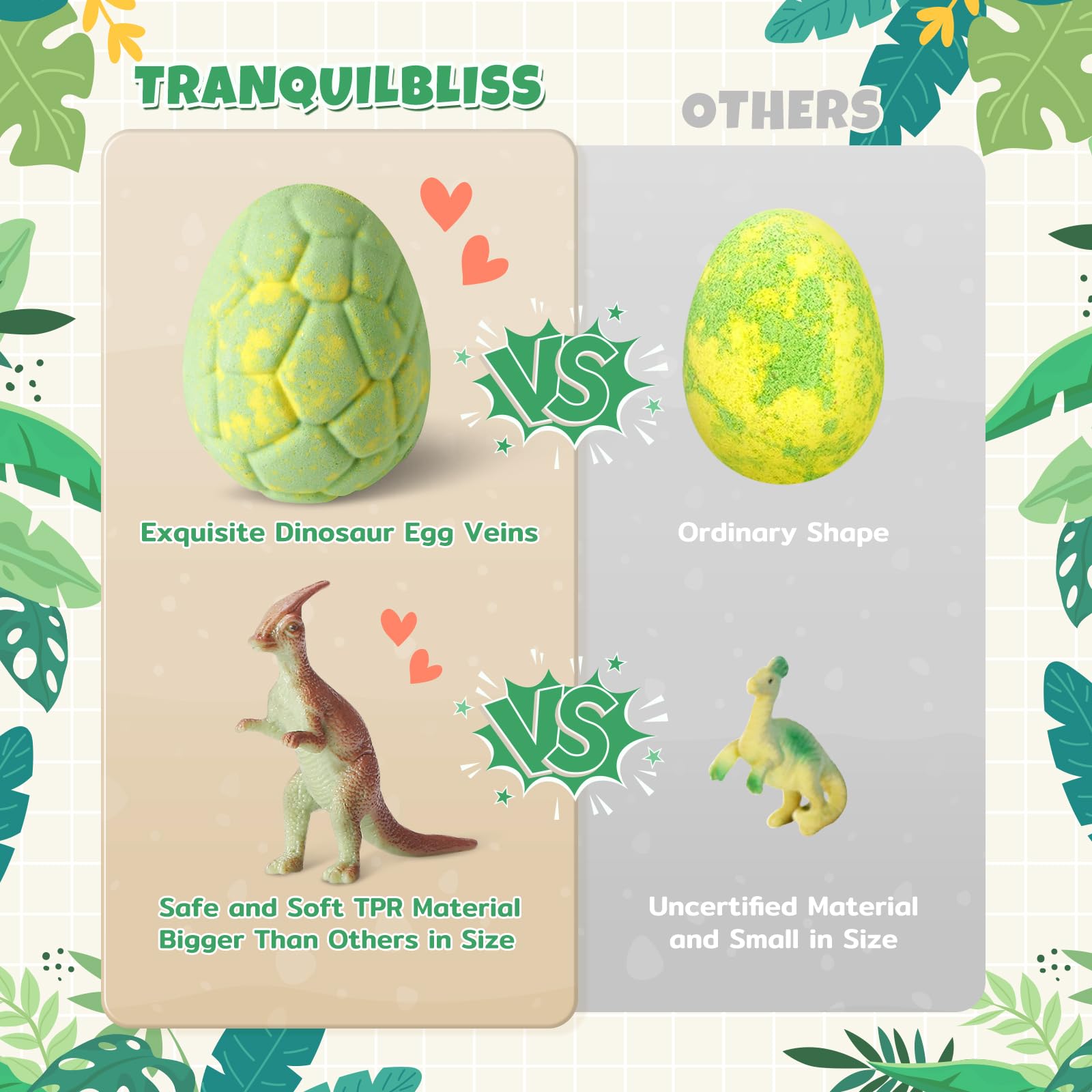 TranquilBliss educational card reveals dinosaur facts.