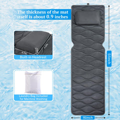 TranquilRelax ergonomic design provides soft head and neck support during baths