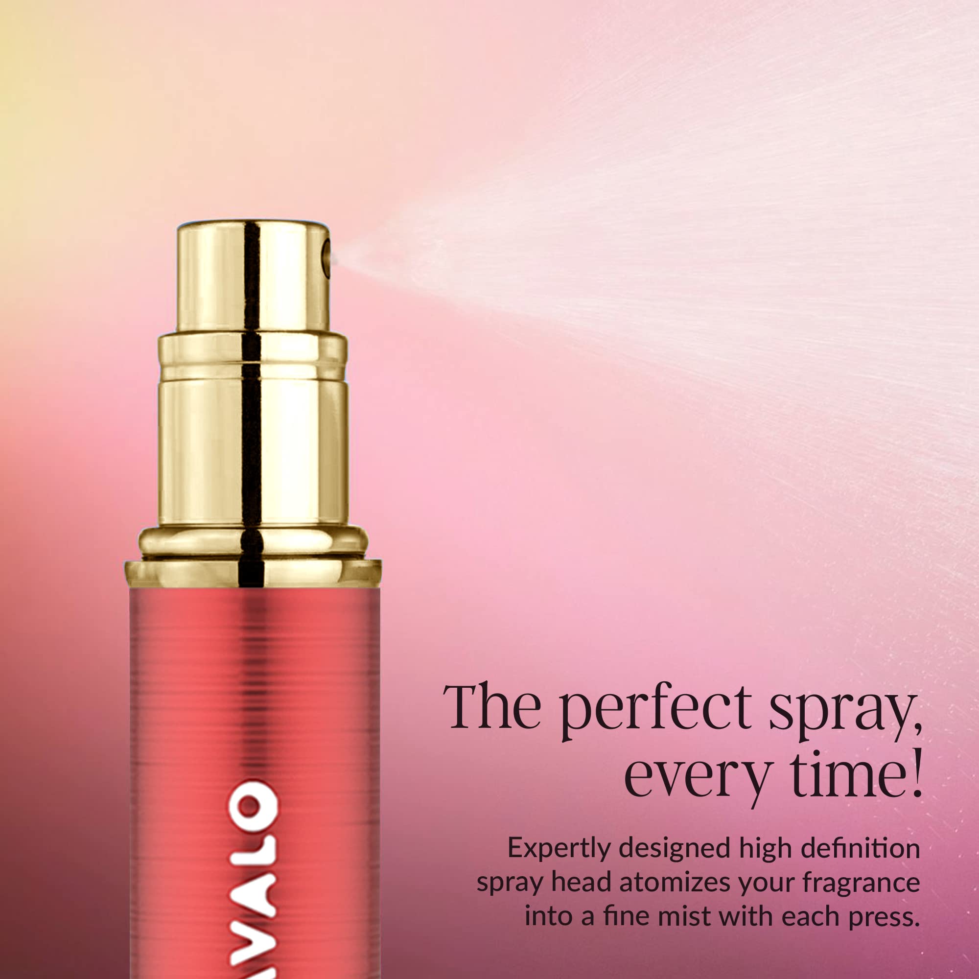 Travalo LUX lightweight metal shell offers durable, refillable convenience while traveling.