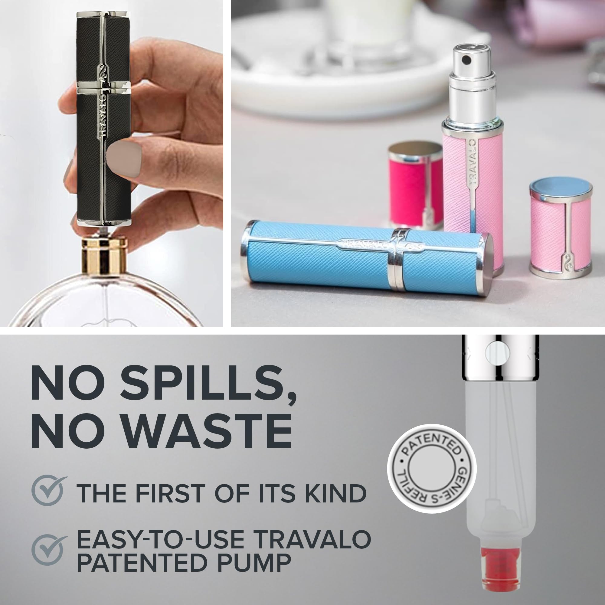 Travalo Milano U-Change system lets you swap scents easily.