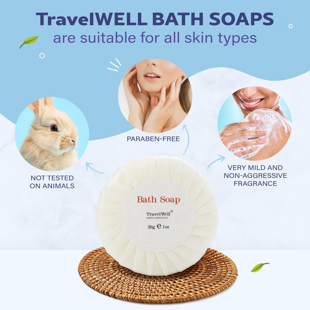 Travelwell donation-friendly soap for shelters and community care packages.