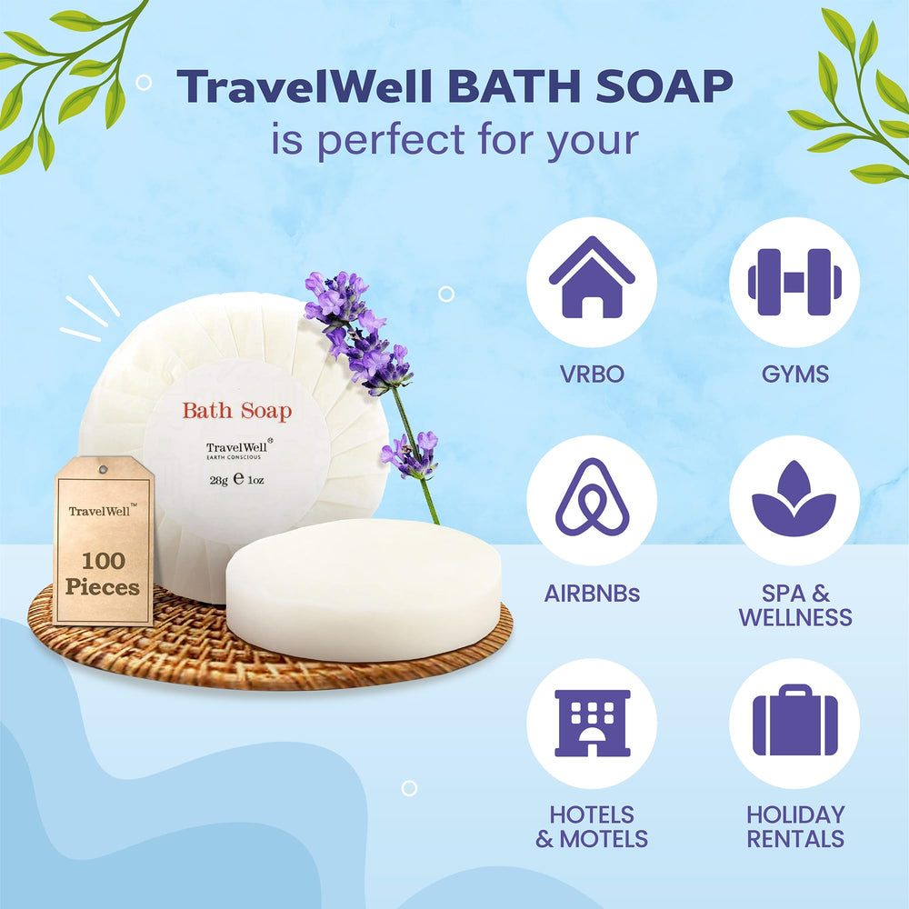 Travelwell paraben-free beauty bar offers gentle cleansing for diverse guests.