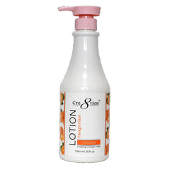 Treasure4Nails Cre8tion Tangerine Spa Lotion 750ml bottle pour for deep hydration