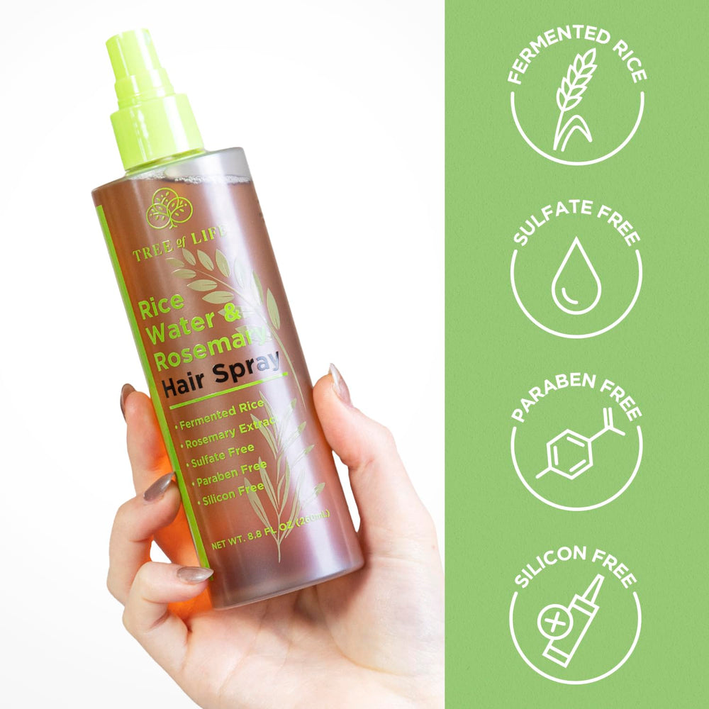 Tree of Life Beauty castor oil scalp-care formula supports a healthy environment.