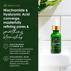 Tree of Life Beauty drops on hand for quick, hydrating use