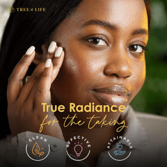 Tree of Life Fast-absorbing trio eases layering with makeup after application.