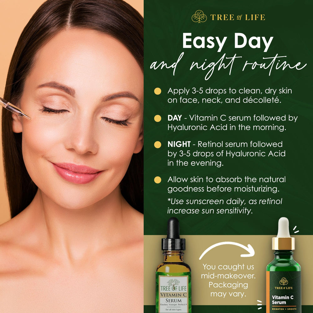Tree of Life Travel-size serum trio fits busy mornings and on-the-go routines.
