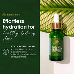 Serum on skin showing smooth, plump look after application.