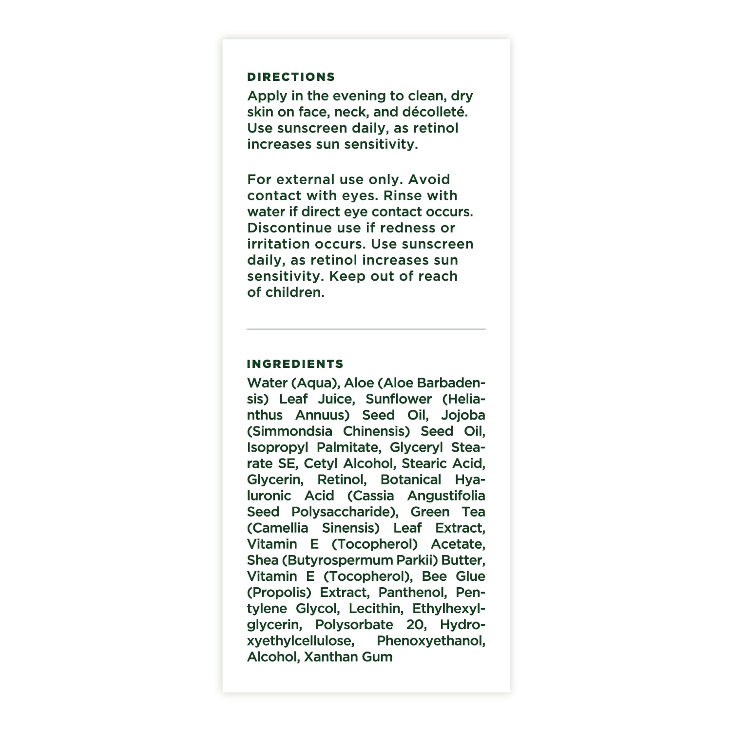 Tree of Life Beauty hypoallergenic formula ideal for dry, sensitive skin.
