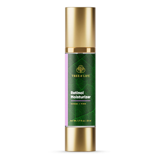 Tree of Life Beauty moisturizer pump bottle for easy daily use.
