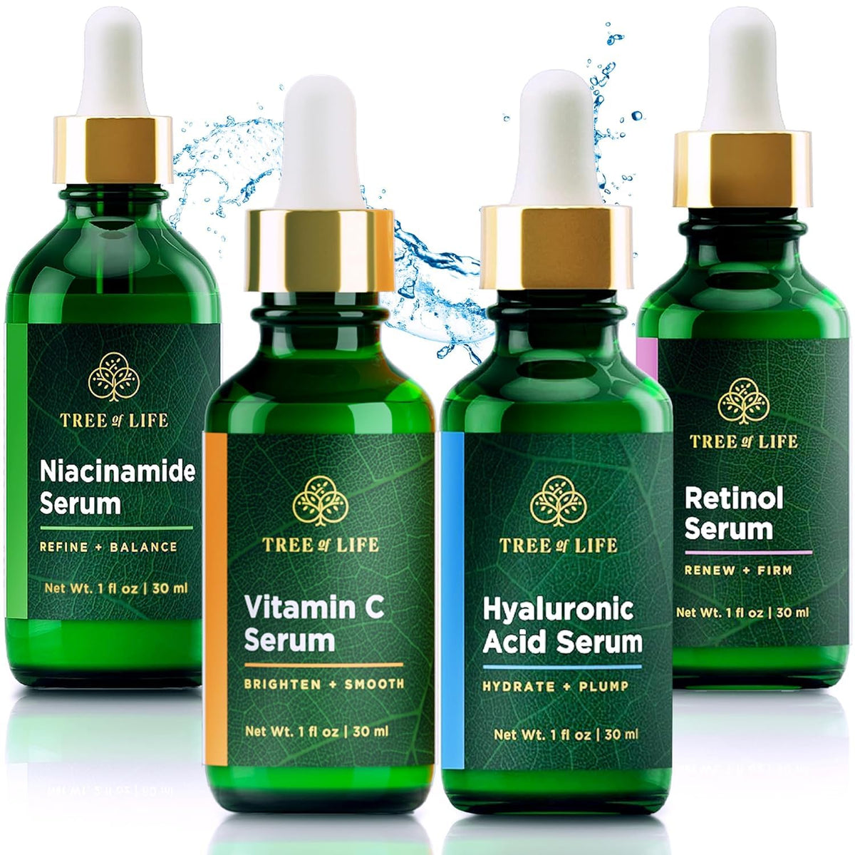 Tree of Life Beauty Niacinamide Serum bottle to minimize pores and refine texture.