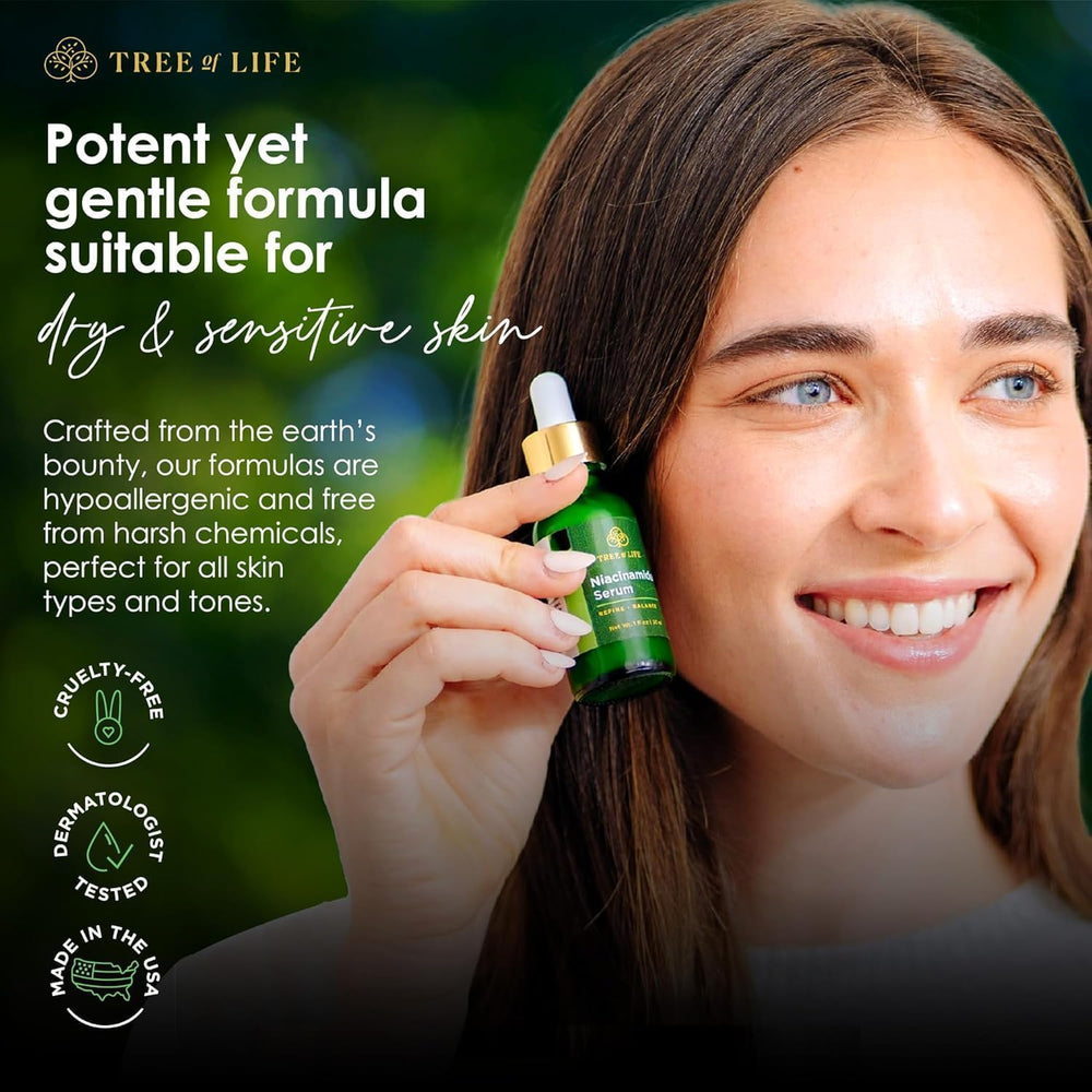 Tree of Life Beauty Niacinamide Serum with hyaluronic acid for hydration