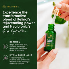 Tree of Life Beauty serum application on face for even coverage