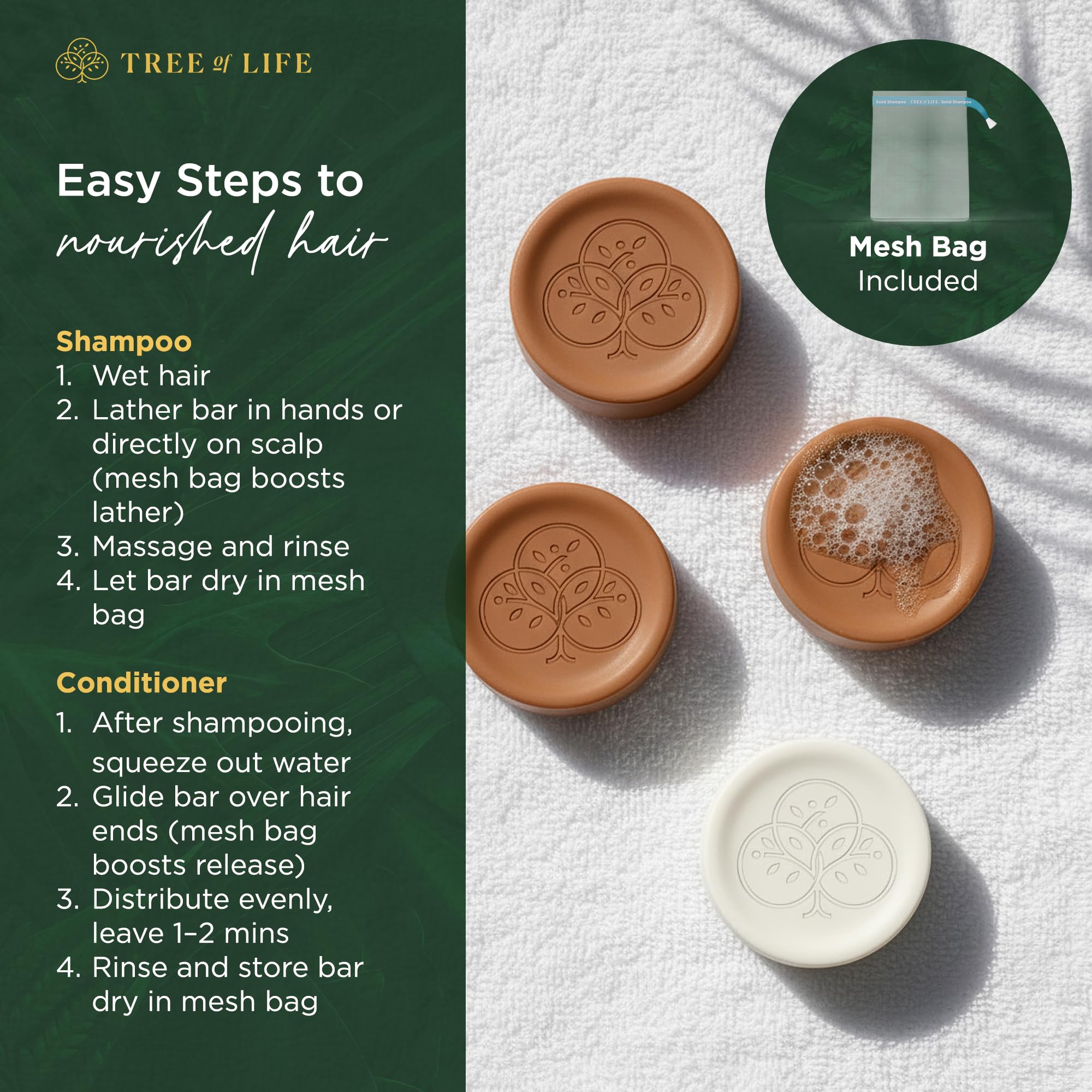 Tree of Life frizz-control-shine gleaming hair after use.
