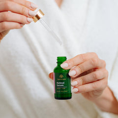 Tree of Life Luxe Ageless Matrixyl 3000 Cream tube smooths texture.